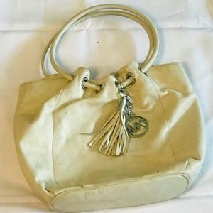 white Michael Kors handbag